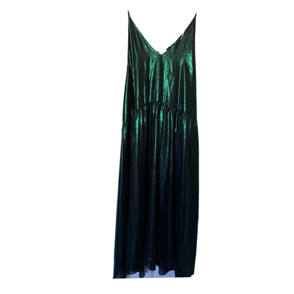 Metallic green/ green ivy Urban Outfitters dress